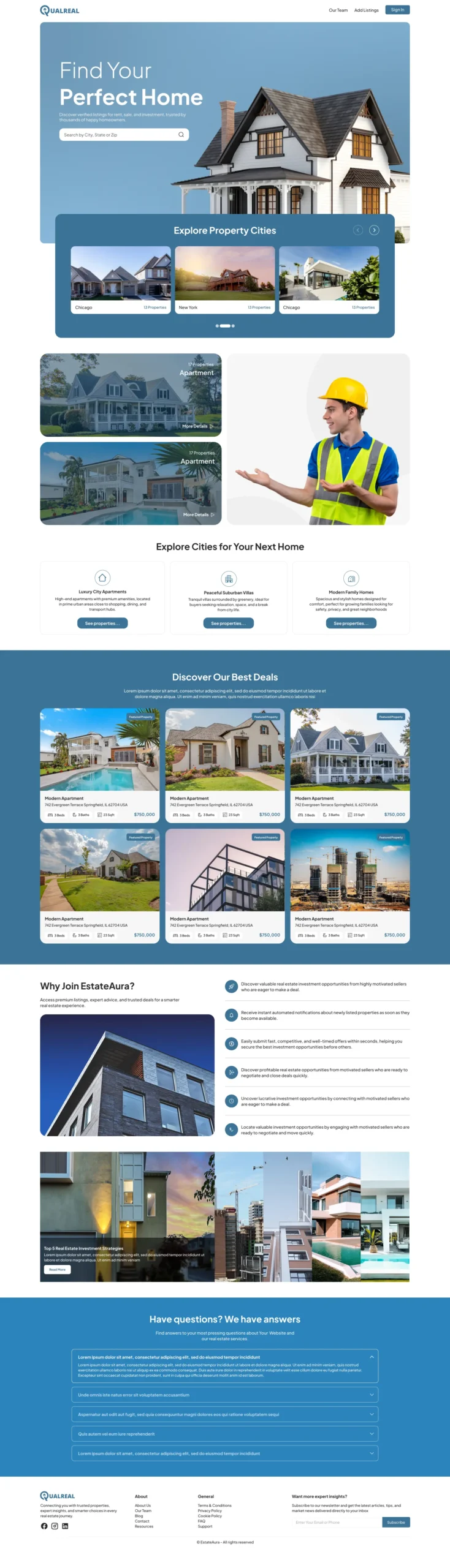 idx real estate website builder